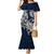 Personalized Finland Viking Blood Family Matching Mermaid Dress and Hawaiian Shirt Nordic Runes and Shield of Ancestry in Tribal Knotwork