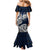 Personalized Finland Viking Blood Family Matching Mermaid Dress and Hawaiian Shirt Nordic Runes and Shield of Ancestry in Tribal Knotwork