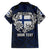 Personalized Finland Viking Blood Family Matching Off Shoulder Short Dress and Hawaiian Shirt Nordic Runes and Shield of Ancestry in Tribal Knotwork