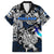 Personalized Finland Viking Blood Family Matching Puletasi and Hawaiian Shirt Nordic Runes and Shield of Ancestry in Tribal Knotwork