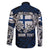 Personalized Finland Viking Blood Family Matching Puletasi and Hawaiian Shirt Nordic Runes and Shield of Ancestry in Tribal Knotwork