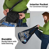 Finland Viking Blood Grocery Bag Nordic Runes and Shield of Ancestry in Tribal Knotwork