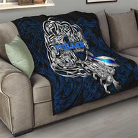 Finland Viking Blood Quilt Nordic Runes and Shield of Ancestry in Tribal Knotwork