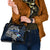 Finland Viking Blood Shoulder Handbag Nordic Runes and Shield of Ancestry in Tribal Knotwork