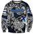 Personalized Finland Viking Blood Sweatshirt Nordic Runes and Shield of Ancestry in Tribal Knotwork