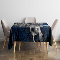 Finland Viking Blood Tablecloth Nordic Runes and Shield of Ancestry in Tribal Knotwork