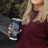 Finland Viking Blood Tumbler Cup Nordic Runes and Shield of Ancestry in Tribal Knotwork