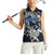 Personalized Finland Viking Blood Women Sleeveless Polo Shirt Nordic Runes and Shield of Ancestry in Tribal Knotwork
