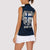 Personalized Finland Viking Blood Women Sleeveless Polo Shirt Nordic Runes and Shield of Ancestry in Tribal Knotwork