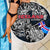 Iceland Viking Blood Beach Blanket Nordic Runes and Shield of Ancestry in Tribal Knotwork