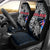 Iceland Viking Blood Car Seat Cover Nordic Runes and Shield of Ancestry in Tribal Knotwork
