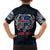 Personalized Iceland Viking Blood Family Matching Long Sleeve Bodycon Dress and Hawaiian Shirt Nordic Runes and Shield of Ancestry in Tribal Knotwork