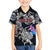 Personalized Iceland Viking Blood Kid Hawaiian Shirt Nordic Runes and Shield of Ancestry in Tribal Knotwork