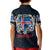 Personalized Iceland Viking Blood Kid Polo Shirt Nordic Runes and Shield of Ancestry in Tribal Knotwork