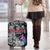 Iceland Viking Blood Luggage Cover Nordic Runes and Shield of Ancestry in Tribal Knotwork