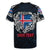Personalized Iceland Viking Blood Rugby Jersey Nordic Runes and Shield of Ancestry in Tribal Knotwork