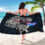Iceland Viking Blood Sarong Nordic Runes and Shield of Ancestry in Tribal Knotwork