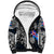 Personalized Iceland Viking Blood Sherpa Hoodie Nordic Runes and Shield of Ancestry in Tribal Knotwork