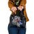 Iceland Viking Blood Shoulder Handbag Nordic Runes and Shield of Ancestry in Tribal Knotwork