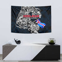 Iceland Viking Blood Tapestry Nordic Runes and Shield of Ancestry in Tribal Knotwork