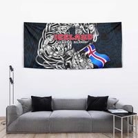 Iceland Viking Blood Tapestry Nordic Runes and Shield of Ancestry in Tribal Knotwork