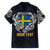 Personalized Sweden Viking Blood Hawaiian Shirt Nordic Runes and Shield of Ancestry in Tribal Knotwork