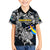 Personalized Sweden Viking Blood Kid Hawaiian Shirt Nordic Runes and Shield of Ancestry in Tribal Knotwork