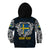 Personalized Sweden Viking Blood Kid Hoodie Nordic Runes and Shield of Ancestry in Tribal Knotwork