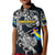 Personalized Sweden Viking Blood Kid Polo Shirt Nordic Runes and Shield of Ancestry in Tribal Knotwork