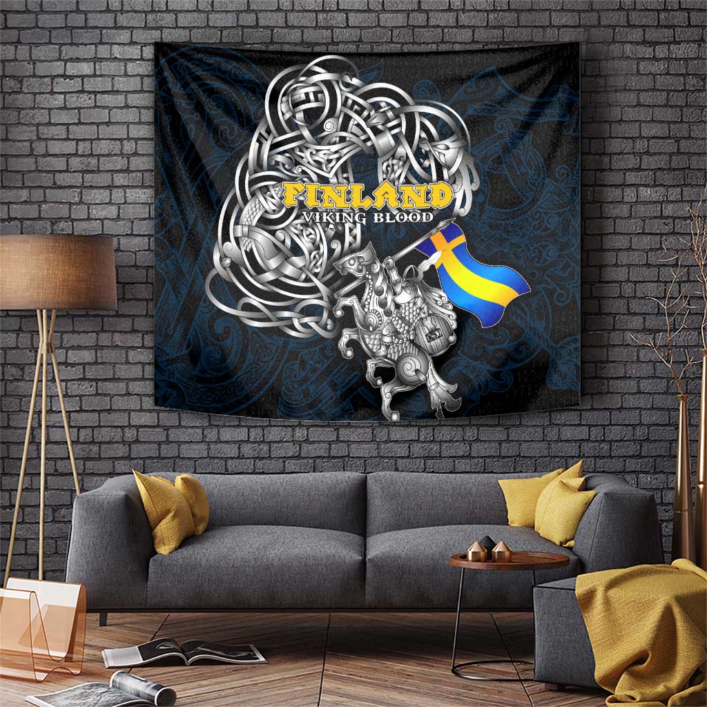 Sweden Viking Blood Tapestry Nordic Runes and Shield of Ancestry in Tribal Knotwork