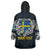 Personalized Sweden Viking Blood Wearable Blanket Hoodie Nordic Runes and Shield of Ancestry in Tribal Knotwork