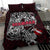 Denmark Viking Blood Bedding Set Nordic Runes and Shield of Ancestry in Tribal Knotwork