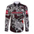 Personalized Denmark Viking Blood Family Matching Long Sleeve Bodycon Dress and Hawaiian Shirt Nordic Runes and Shield of Ancestry in Tribal Knotwork
