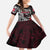 Personalized Denmark Viking Blood Family Matching Short Sleeve Bodycon Dress and Hawaiian Shirt Nordic Runes and Shield of Ancestry in Tribal Knotwork