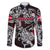 Personalized Denmark Viking Blood Family Matching Short Sleeve Bodycon Dress and Hawaiian Shirt Nordic Runes and Shield of Ancestry in Tribal Knotwork