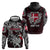 Personalized Denmark Viking Blood Hoodie Nordic Runes and Shield of Ancestry in Tribal Knotwork