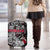 Denmark Viking Blood Luggage Cover Nordic Runes and Shield of Ancestry in Tribal Knotwork
