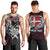 Personalized Denmark Viking Blood Men Tank Top Nordic Runes and Shield of Ancestry in Tribal Knotwork