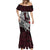 Personalized Denmark Viking Blood Mermaid Dress Nordic Runes and Shield of Ancestry in Tribal Knotwork