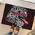 Denmark Viking Blood Rubber Doormat Nordic Runes and Shield of Ancestry in Tribal Knotwork