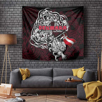 Denmark Viking Blood Tapestry Nordic Runes and Shield of Ancestry in Tribal Knotwork