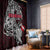Denmark Viking Blood Window Curtain Nordic Runes and Shield of Ancestry in Tribal Knotwork