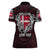 Personalized Denmark Viking Blood Women Polo Shirt Nordic Runes and Shield of Ancestry in Tribal Knotwork