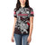 Personalized Denmark Viking Blood Women Polo Shirt Nordic Runes and Shield of Ancestry in Tribal Knotwork