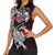 Personalized Denmark Viking Blood Women Sleeveless Polo Shirt Nordic Runes and Shield of Ancestry in Tribal Knotwork