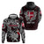 Personalized Denmark Viking Blood Zip Hoodie Nordic Runes and Shield of Ancestry in Tribal Knotwork