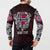 Personalized Norway Viking Blood Button Sweatshirt Nordic Runes and Shield of Ancestry in Tribal Knotwork