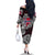 Personalized Norway Viking Blood Family Matching Off The Shoulder Long Sleeve Dress and Hawaiian Shirt Nordic Runes and Shield of Ancestry in Tribal Knotwork