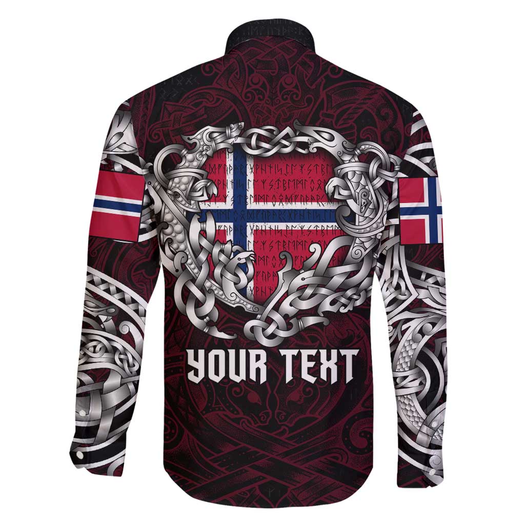Personalized Norway Viking Blood Family Matching Puletasi and Hawaiian Shirt Nordic Runes and Shield of Ancestry in Tribal Knotwork