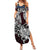 Personalized Norway Viking Blood Family Matching Summer Maxi Dress and Hawaiian Shirt Nordic Runes and Shield of Ancestry in Tribal Knotwork